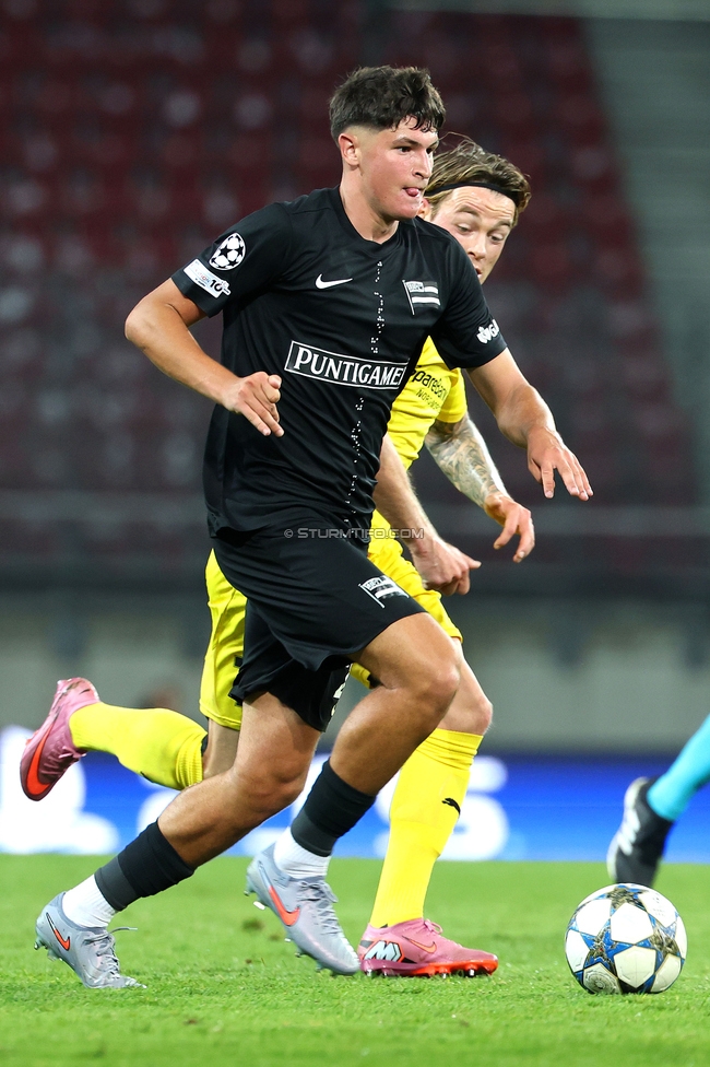 Sturm Graz - Bodo Glimt
UEFA Champions League Play-Offs, SK Sturm Graz - Bodo Glimt, Woerthersee Stadion Klagenfurt, 26.08.2025. 

Foto zeigt Arjan Malic (Sturm)
