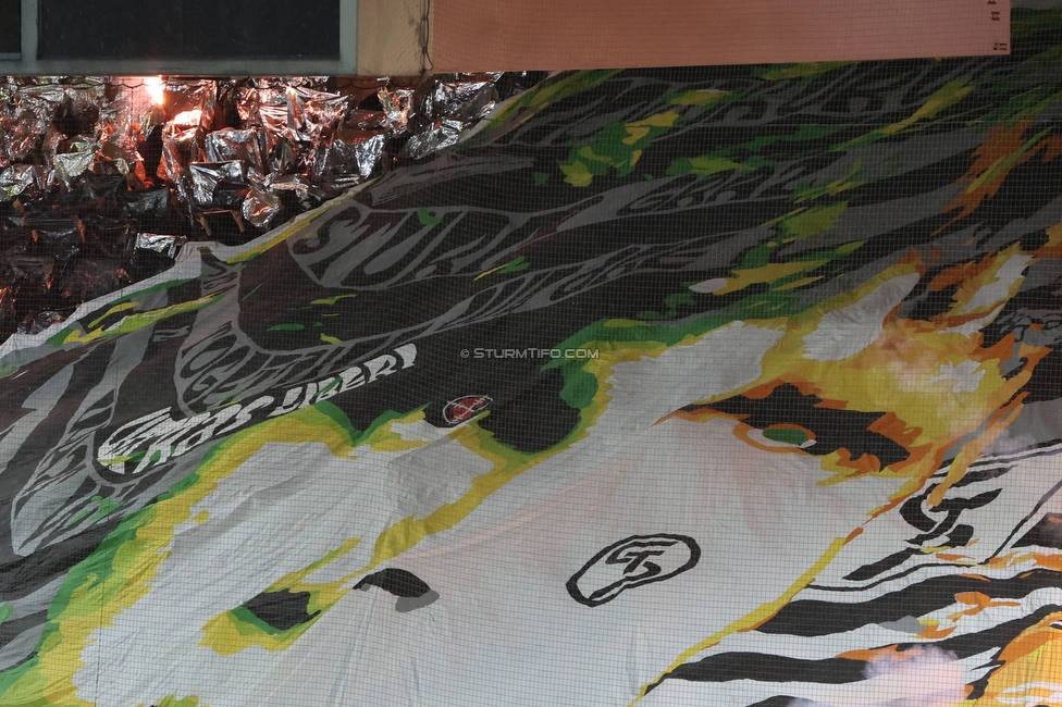 GAK - Sturm Graz
Oesterreichische Fussball Bundesliga, 5. Runde, Grazer AK - SK Sturm Graz, Stadion Liebenau Graz, 30.08.2025. 

Foto zeigt Fans von Sturm mit einer Choreografie
