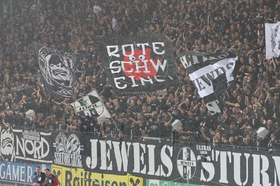 GAK - Sturm Graz
Oesterreichische Fussball Bundesliga, 5. Runde, Grazer AK - SK Sturm Graz, Stadion Liebenau Graz, 30.08.2025. 

Foto zeigt Fans von Sturm
Schlüsselwörter: jewels