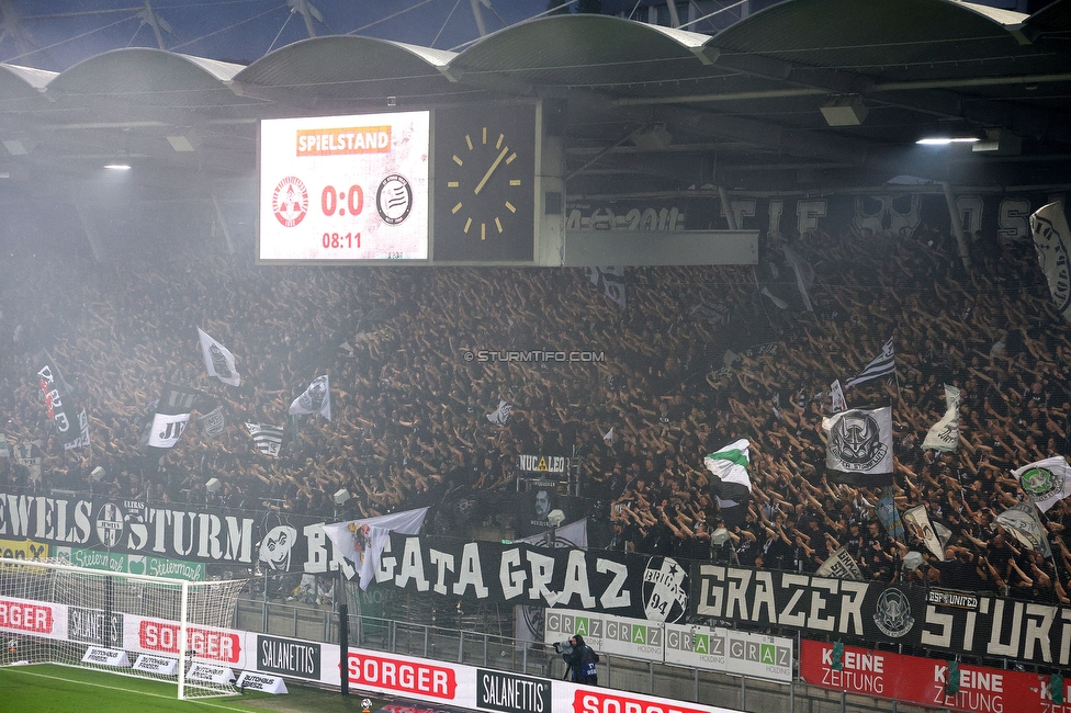 GAK - Sturm Graz
Oesterreichische Fussball Bundesliga, 5. Runde, Grazer AK - SK Sturm Graz, Stadion Liebenau Graz, 30.08.2025. 

Foto zeigt Fans von Sturm

