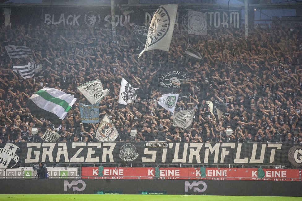 GAK - Sturm Graz
Oesterreichische Fussball Bundesliga, 2. Runde, GAK - SK Sturm Graz, Stadion Liebenau Graz, 30.08.2025. 

Foto zeigt Fans von Sturm
