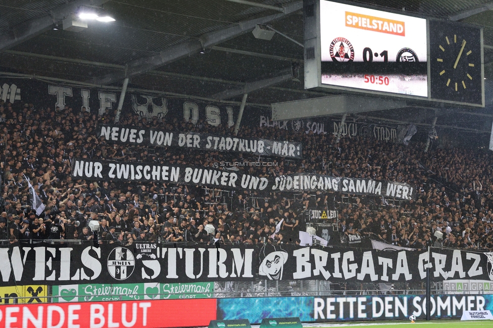 GAK - Sturm Graz
Oesterreichische Fussball Bundesliga, 5. Runde, Grazer AK - SK Sturm Graz, Stadion Liebenau Graz, 30.08.2025. 

Foto zeigt Fans von Sturm
