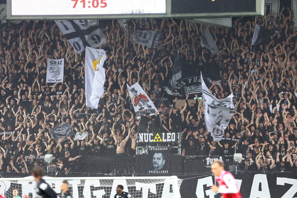GAK - Sturm Graz
Oesterreichische Fussball Bundesliga, 2. Runde, GAK - SK Sturm Graz, Stadion Liebenau Graz, 30.08.2025. 

Foto zeigt Fans von Sturm
Schlüsselwörter: brigata