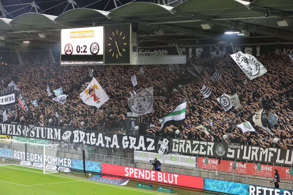 GAK - Sturm Graz
Oesterreichische Fussball Bundesliga, 5. Runde, Grazer AK - SK Sturm Graz, Stadion Liebenau Graz, 30.08.2025. 

Foto zeigt Fans von Sturm
