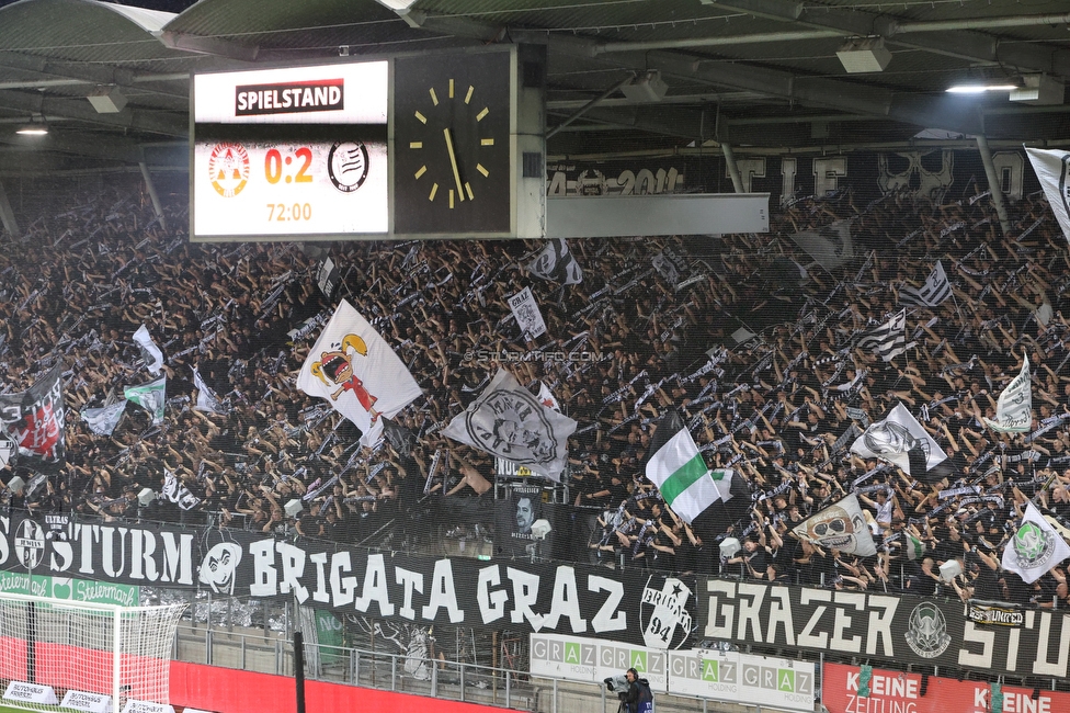 GAK - Sturm Graz
Oesterreichische Fussball Bundesliga, 5. Runde, Grazer AK - SK Sturm Graz, Stadion Liebenau Graz, 30.08.2025. 

Foto zeigt Fans von Sturm

