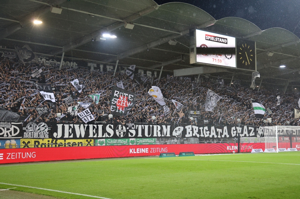 GAK - Sturm Graz
Oesterreichische Fussball Bundesliga, 5. Runde, Grazer AK - SK Sturm Graz, Stadion Liebenau Graz, 30.08.2025. 

Foto zeigt Fans von Sturm
