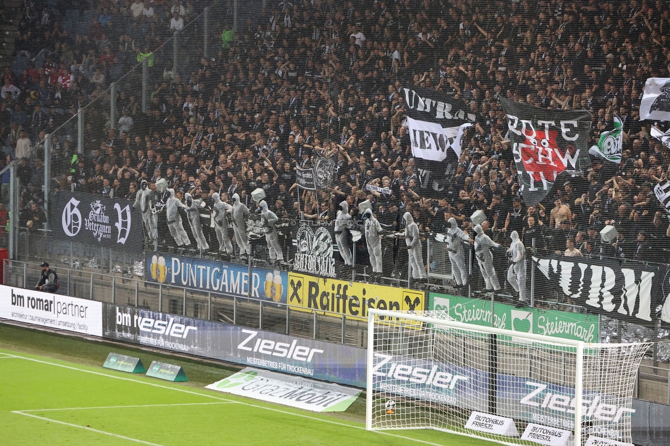 GAK - Sturm Graz
Oesterreichische Fussball Bundesliga, 5. Runde, Grazer AK - SK Sturm Graz, Stadion Liebenau Graz, 30.08.2025. 

Foto zeigt Fans von Sturm
