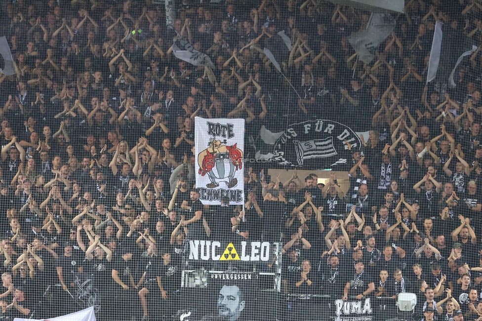 GAK - Sturm Graz
Oesterreichische Fussball Bundesliga, 2. Runde, GAK - SK Sturm Graz, Stadion Liebenau Graz, 30.08.2025. 

Foto zeigt Fans von Sturm

