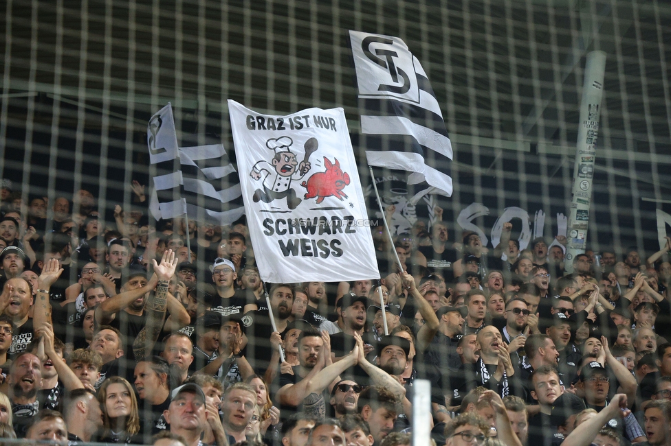 GAK - Sturm Graz
Oesterreichische Fussball Bundesliga, 5. Runde, Grazer AK - SK Sturm Graz, Stadion Liebenau Graz, 30.08.2025. 

Foto zeigt Fans von Sturm
