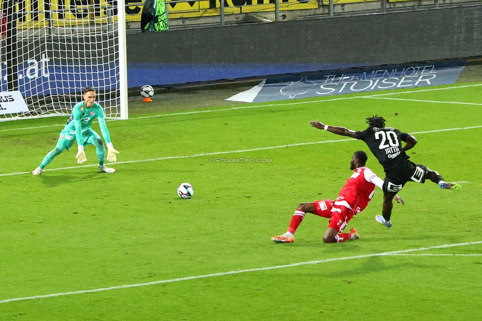 GAK - Sturm Graz
Oesterreichische Fussball Bundesliga, 5. Runde, Grazer AK - SK Sturm Graz, Stadion Liebenau Graz, 30.08.2025. 

Foto zeigt Seedy Jatta (Sturm)
