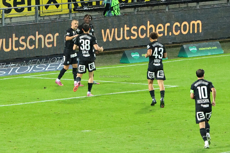 GAK - Sturm Graz
Oesterreichische Fussball Bundesliga, 5. Runde, Grazer AK - SK Sturm Graz, Stadion Liebenau Graz, 30.08.2025. 

Foto zeigt Seedy Jatta (Sturm)
Schlüsselwörter: torjubel