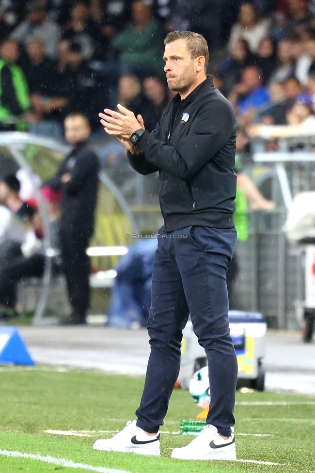 GAK - Sturm Graz
Oesterreichische Fussball Bundesliga, 2. Runde, GAK - SK Sturm Graz, Stadion Liebenau Graz, 30.08.2025. 

Foto zeigt Juergen Saeumel (Cheftrainer Sturm)
