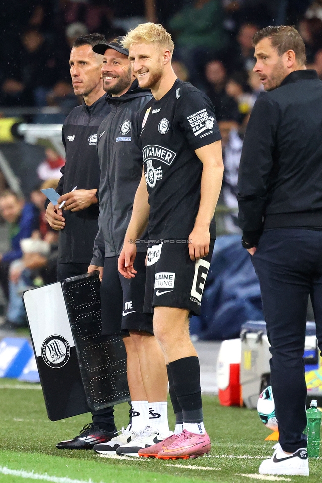 GAK - Sturm Graz
Oesterreichische Fussball Bundesliga, 2. Runde, GAK - SK Sturm Graz, Stadion Liebenau Graz, 30.08.2025. 

Foto zeigt Gabriel Haider (Sturm)
