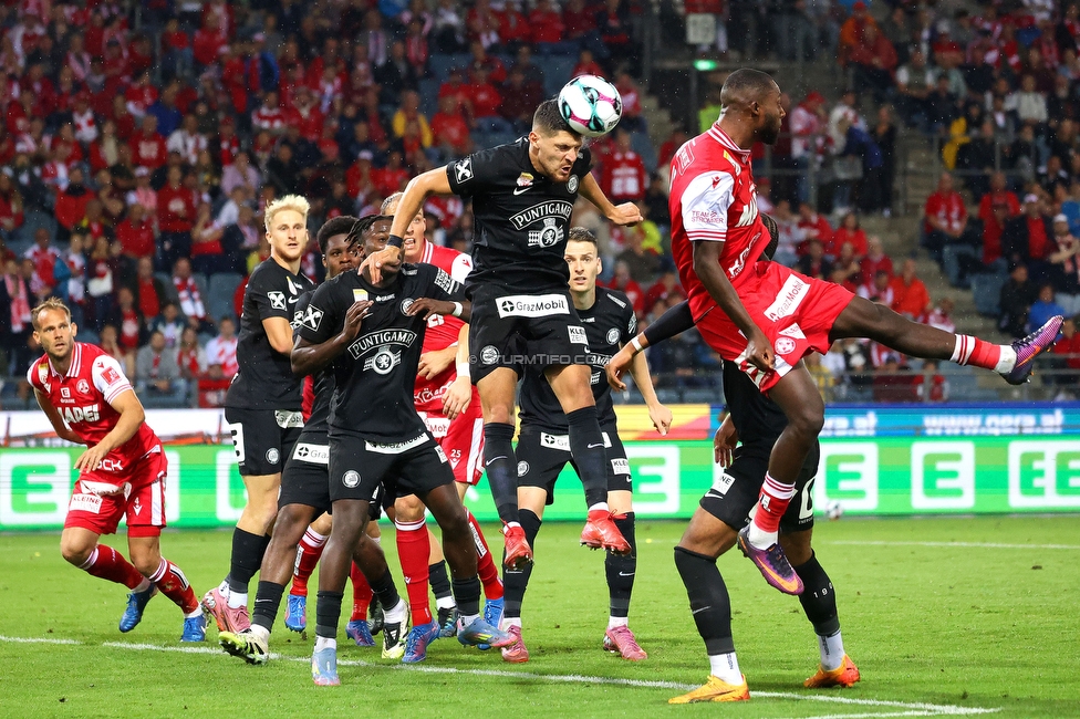 GAK - Sturm Graz
Oesterreichische Fussball Bundesliga, 2. Runde, GAK - SK Sturm Graz, Stadion Liebenau Graz, 30.08.2025. 

Foto zeigt Emir Karic (Sturm)
