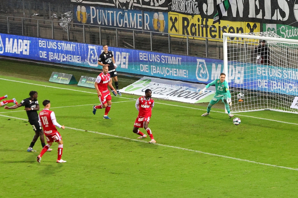 GAK - Sturm Graz
Oesterreichische Fussball Bundesliga, 5. Runde, Grazer AK - SK Sturm Graz, Stadion Liebenau Graz, 30.08.2025. 

Foto zeigt Seedy Jatta (Sturm)
Schlüsselwörter: tor
