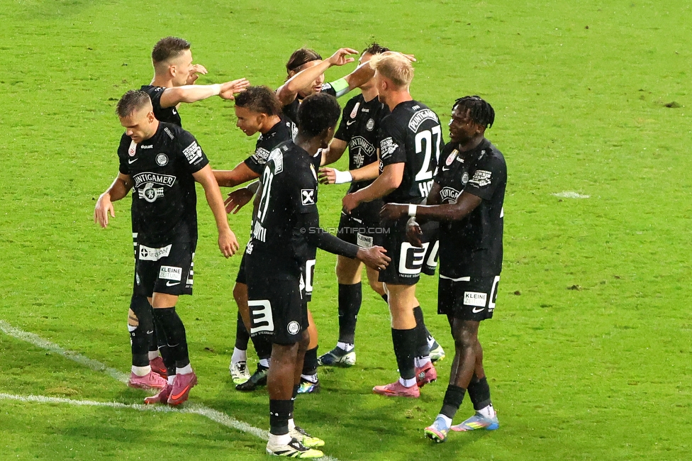 GAK - Sturm Graz
Oesterreichische Fussball Bundesliga, 5. Runde, Grazer AK - SK Sturm Graz, Stadion Liebenau Graz, 30.08.2025. 

Foto zeigt Seedy Jatta (Sturm)
Schlüsselwörter: torjubel