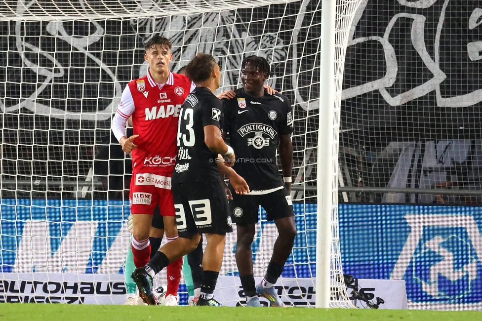 GAK - Sturm Graz
Oesterreichische Fussball Bundesliga, 2. Runde, GAK - SK Sturm Graz, Stadion Liebenau Graz, 30.08.2025. 

Foto zeigt Seedy Jatta (Sturm)
