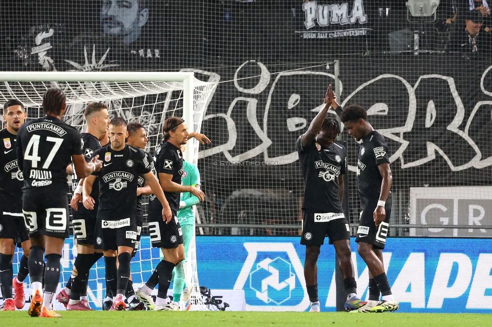 GAK - Sturm Graz
Oesterreichische Fussball Bundesliga, 2. Runde, GAK - SK Sturm Graz, Stadion Liebenau Graz, 30.08.2025. 

Foto zeigt Seedy Jatta (Sturm)
