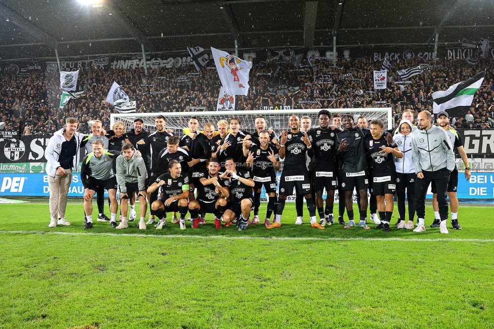 GAK - Sturm Graz
Oesterreichische Fussball Bundesliga, 5. Runde, Grazer AK - SK Sturm Graz, Stadion Liebenau Graz, 30.08.2025. 

Foto zeigt die Mannschaft von Sturm
