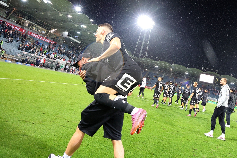 GAK - Sturm Graz
Oesterreichische Fussball Bundesliga, 5. Runde, Grazer AK - SK Sturm Graz, Stadion Liebenau Graz, 30.08.2025. 

Foto zeigt Dimitri Lavalee (Sturm)
