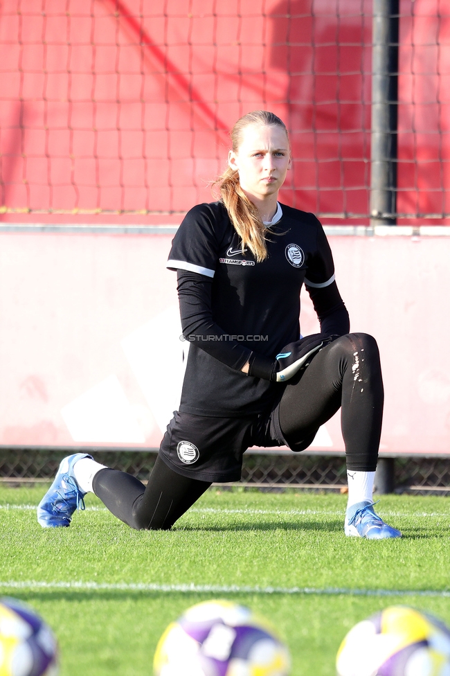 Ajax Frouwen - Sturm Damen
UEFA Women's Europa Cup, 1. Runde, Ajax Amsterdam - SK Sturm Graz Damen, Sportpark De Toekomst Amsterdam, 11.09.2025.

Foto zeigt Mia Richter (Sturm Damen)
