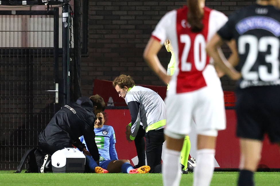 Ajax Frouwen - Sturm Damen
UEFA Women's Europa Cup, 1. Runde, Ajax Amsterdam - SK Sturm Graz Damen, Sportpark De Toekomst Amsterdam, 11.09.2025.

Foto zeigt Vanessa Gritzner (Sturm Damen)
