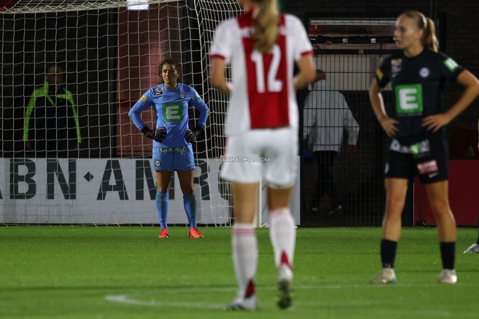 Ajax Frouwen - Sturm Damen
UEFA Women's Europa Cup, 1. Runde, Ajax Amsterdam - SK Sturm Graz Damen, Sportpark De Toekomst Amsterdam, 11.09.2025.

Foto zeigt Vanessa Gritzner (Sturm Damen)
