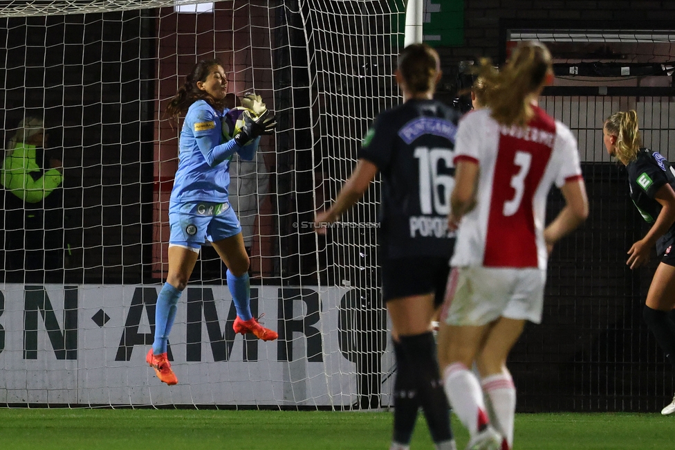 Ajax Frouwen - Sturm Damen
UEFA Women's Europa Cup, 1. Runde, Ajax Amsterdam - SK Sturm Graz Damen, Sportpark De Toekomst Amsterdam, 11.09.2025.

Foto zeigt Vanessa Gritzner (Sturm Damen)
