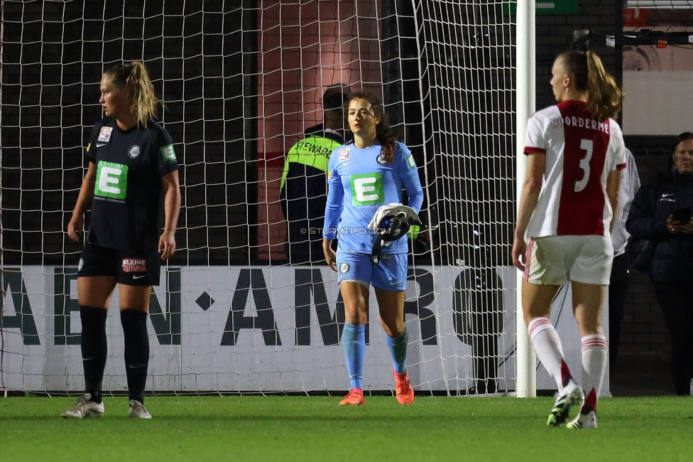 Ajax Frouwen - Sturm Damen
UEFA Women's Europa Cup, 1. Runde, Ajax Amsterdam - SK Sturm Graz Damen, Sportpark De Toekomst Amsterdam, 11.09.2025.

Foto zeigt Vanessa Gritzner (Sturm Damen)
