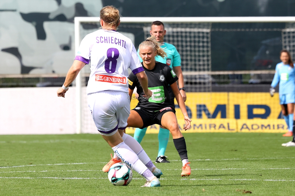 Sturm Damen - Austria Wien
OEFB Frauen Bundesliga, 5. Runde, SK Sturm Graz Damen - FK Austria Wien, Trainingszentrum Messendorf, 14.09.2025. 

Foto zeigt Sandra Jakobsen (Sturm Damen)
