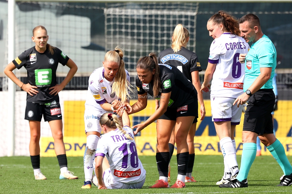 Sturm Damen - Austria Wien
OEFB Frauen Bundesliga, 5. Runde, SK Sturm Graz Damen - FK Austria Wien, Trainingszentrum Messendorf, 14.09.2025. 

Foto zeigt Ruzika Krajinovic (Sturm Damen)
