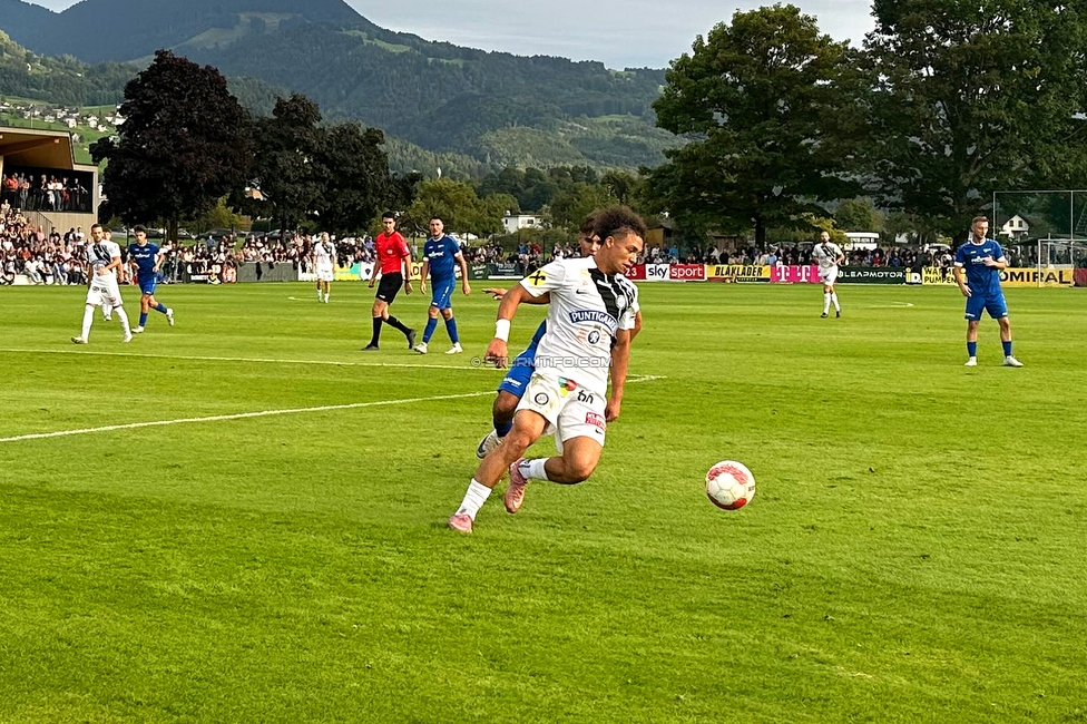 Roethis - Sturm Graz
OEFB Cup, 2. Runde, SC Roethis - SK Sturm Graz, Stadion an der Ratz Roethis, 17.09.2025. 

Foto zeigt Jacob Peter Hoedl (Sturm)
