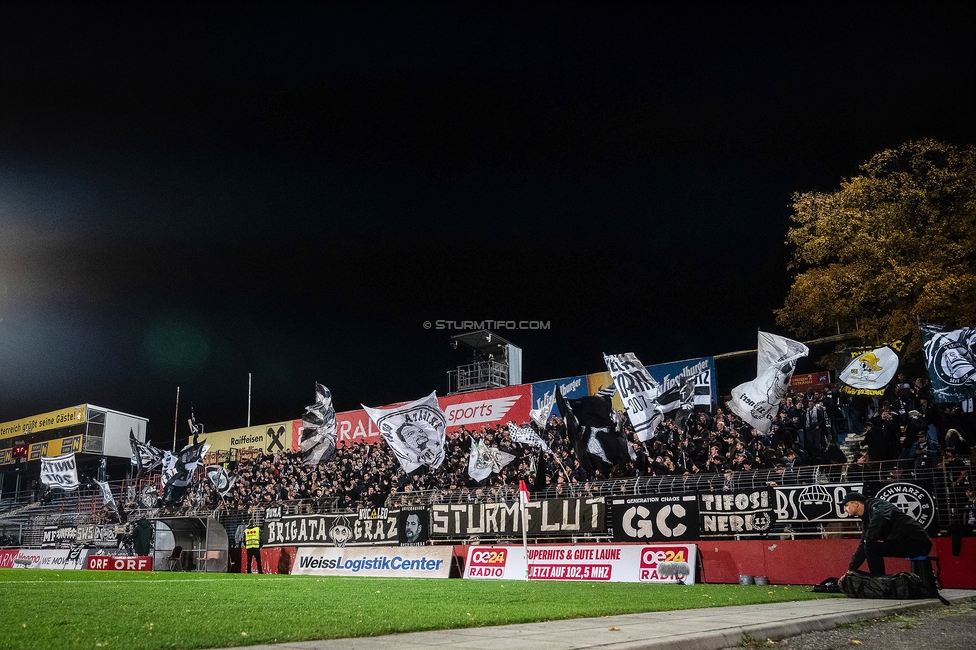 Admira - Sturm Graz
OEFB Cup Achtelfinale, Admira Wacker - SK Sturm Graz, Stadion Suedstadt Maria Enzersdorf, 29.10.2025. 

Foto zeigt Fans von Sturm
