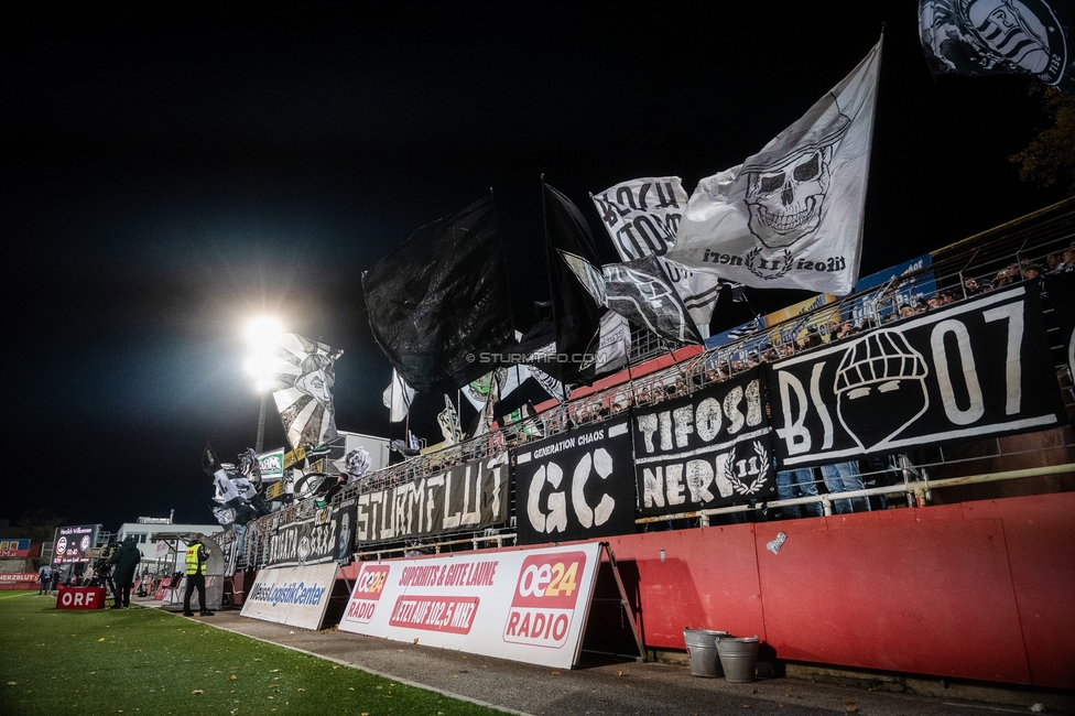 Admira - Sturm Graz
OEFB Cup Achtelfinale, Admira Wacker - SK Sturm Graz, Stadion Suedstadt Maria Enzersdorf, 29.10.2025. 

Foto zeigt Fans von Sturm
