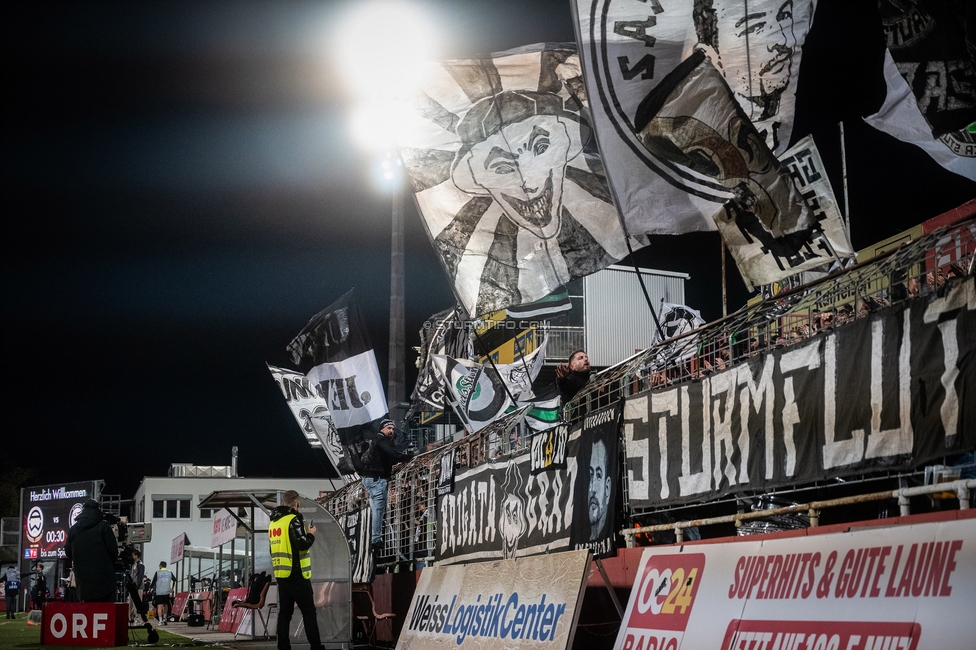 Admira - Sturm Graz
OEFB Cup Achtelfinale, Admira Wacker - SK Sturm Graz, Stadion Suedstadt Maria Enzersdorf, 29.10.2025. 

Foto zeigt Fans von Sturm
