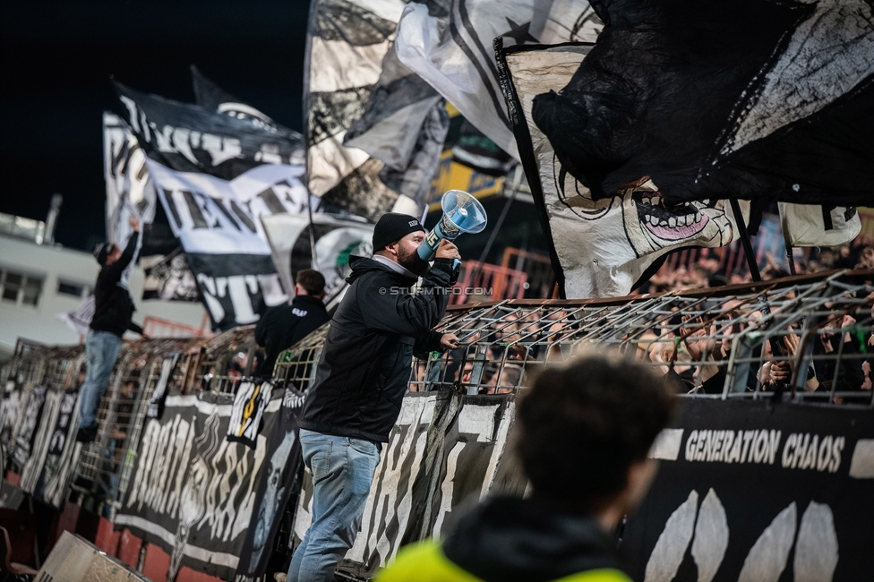Admira - Sturm Graz
OEFB Cup Achtelfinale, Admira Wacker - SK Sturm Graz, Stadion Suedstadt Maria Enzersdorf, 29.10.2025. 

Foto zeigt Fans von Sturm
