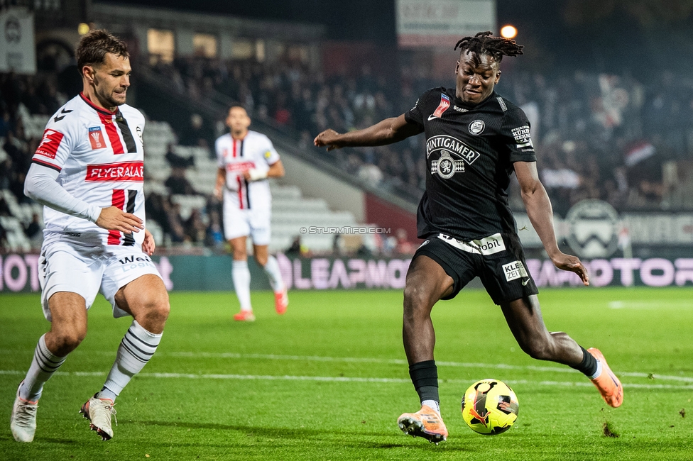 Admira - Sturm Graz
OEFB Cup Achtelfinale, Admira Wacker - SK Sturm Graz, Stadion Suedstadt Maria Enzersdorf, 29.10.2025. 

Foto zeigt Seedy Jatta (Sturm)
