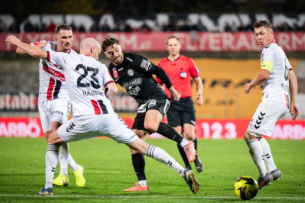 Admira - Sturm Graz
OEFB Cup Achtelfinale, Admira Wacker - SK Sturm Graz, Stadion Suedstadt Maria Enzersdorf, 29.10.2025. 

Foto zeigt Otar Kiteishvili (Sturm)
