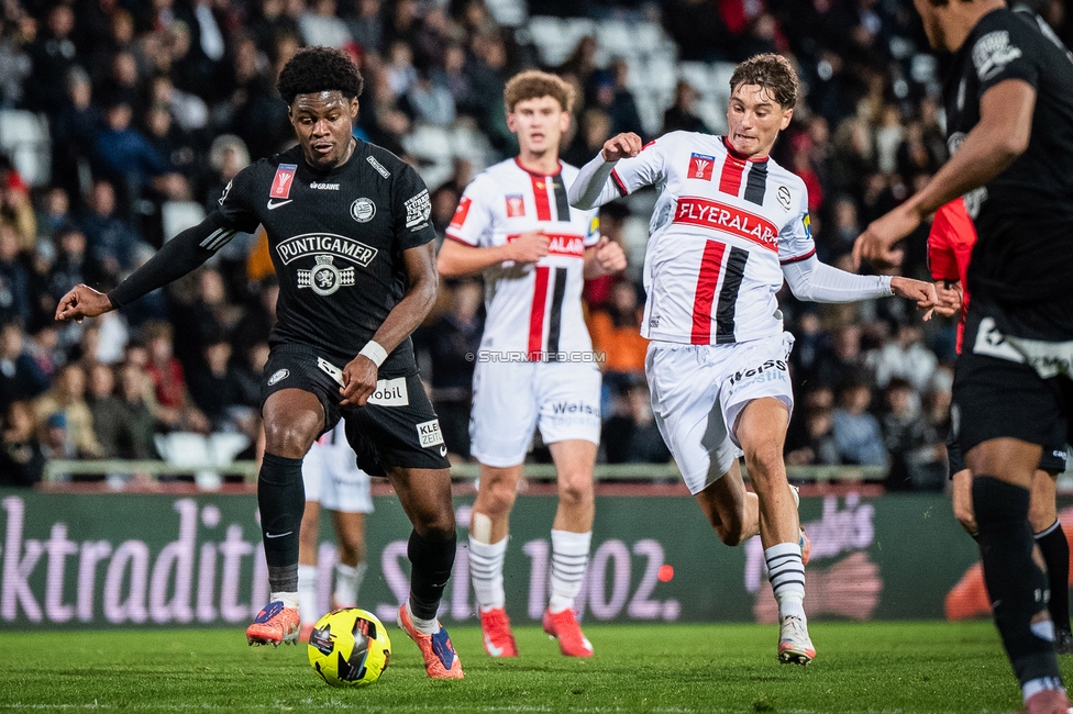 Admira - Sturm Graz
OEFB Cup Achtelfinale, Admira Wacker - SK Sturm Graz, Stadion Suedstadt Maria Enzersdorf, 29.10.2025. 

Foto zeigt Tochi Phil Chukwuani (Sturm)
