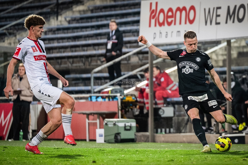 Admira - Sturm Graz
OEFB Cup Achtelfinale, Admira Wacker - SK Sturm Graz, Stadion Suedstadt Maria Enzersdorf, 29.10.2025. 

Foto zeigt Dimitri Lavalee (Sturm)

