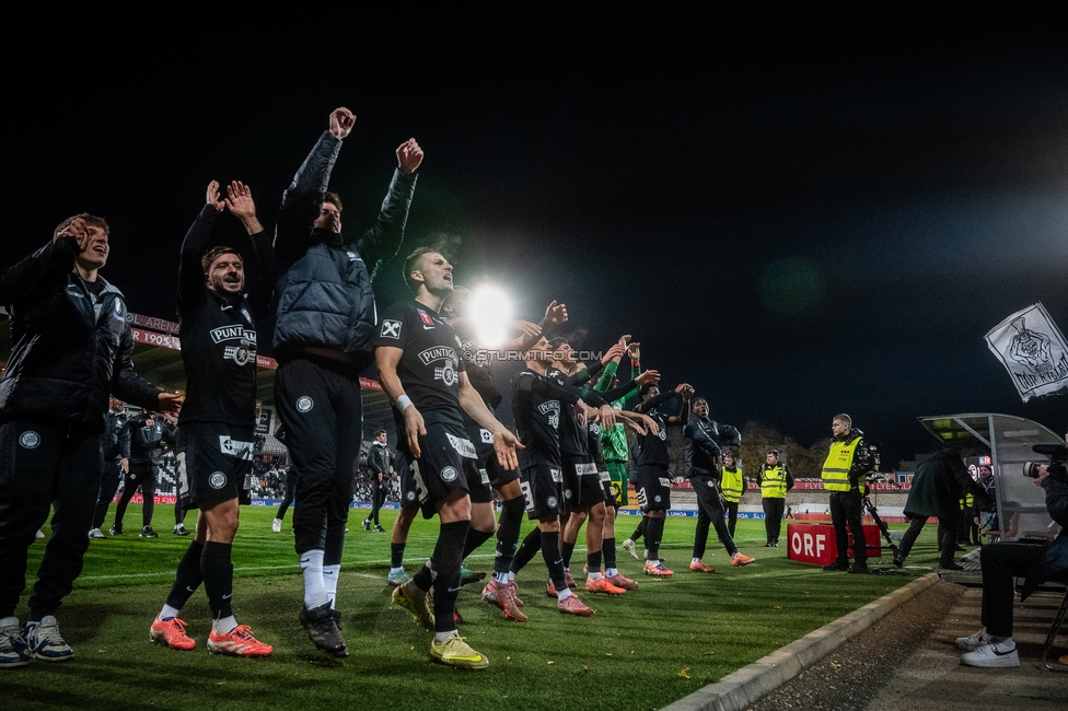 Admira - Sturm Graz
OEFB Cup Achtelfinale, Admira Wacker - SK Sturm Graz, Stadion Suedstadt Maria Enzersdorf, 29.10.2025. 

Foto zeigt die Mannschaft von Sturm
