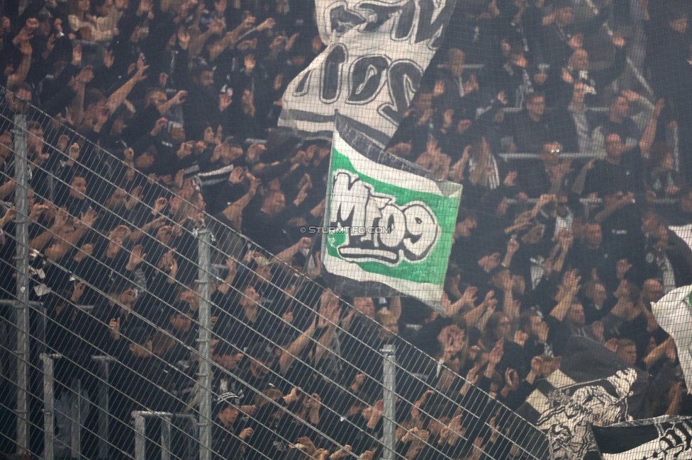 Rapid Wien - Sturm Graz
Oesterreichische Fussball Bundesliga, 12. Runde, SK Rapid Wien - SK Sturm Graz, Weststadion Wien, 02.11.2025. 

Foto zeigt Fans von Sturm
Schlüsselwörter: murtalfront