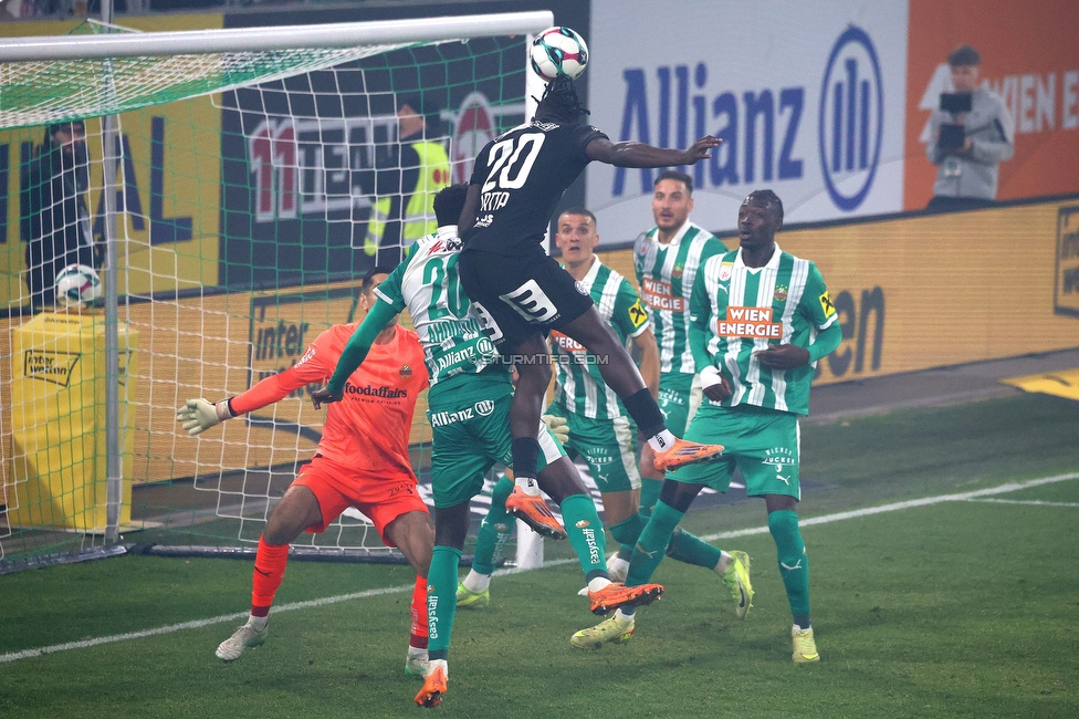 Rapid Wien - Sturm Graz
Oesterreichische Fussball Bundesliga, 12. Runde, SK Rapid Wien - SK Sturm Graz, Weststadion Wien, 02.11.2025. 

Foto zeigt Seedy Jatta (Sturm)
