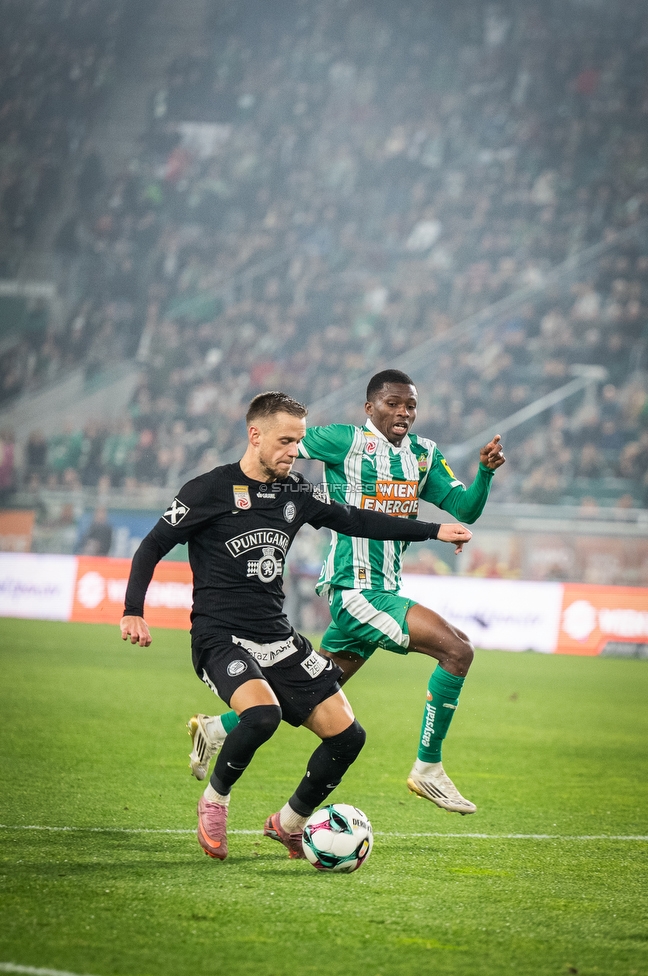 Rapid Wien - Sturm Graz
Oesterreichische Fussball Bundesliga, 12. Runde, SK Rapid Wien - SK Sturm Graz, Weststadion Wien, 02.11.2025. 

Foto zeigt Tomi Horvat (Sturm)
