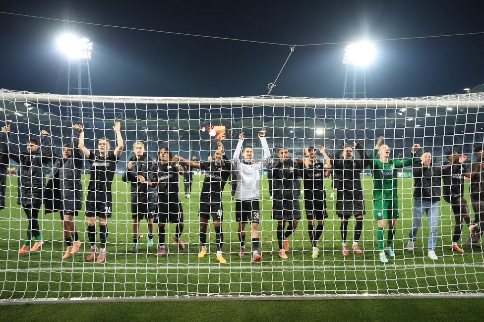 Sturm Graz - Nottingham
UEFA Europa League Gruppenphase 4. Spieltag, SK Sturm Graz - Nottingham Forest, Stadion Liebenau Graz, 06.11.2025. 

Foto zeigt die Mannschaft von Sturm
