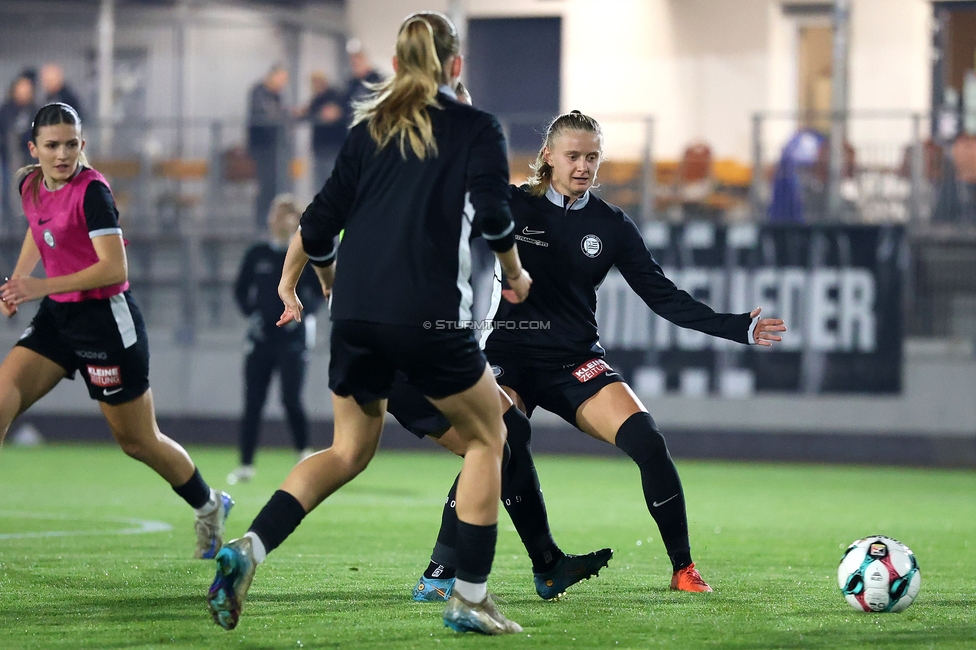 Sturm Damen - Vienna
OEFB Frauen Bundesliga, 12. Runde, SK Sturm Graz Damen - First Vienna, Trainingszentrum Messendorf, 07.11.2025. 

Foto zeigt Sandra Jakobsen (Sturm Damen)
