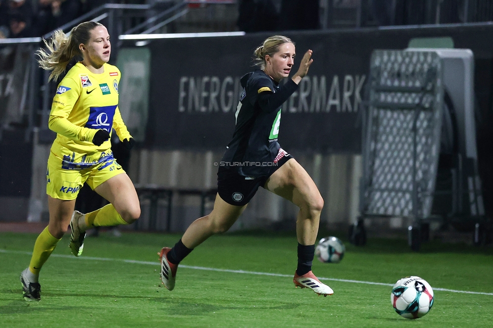Sturm Damen - Vienna
OEFB Frauen Bundesliga, 12. Runde, SK Sturm Graz Damen - First Vienna, Trainingszentrum Messendorf, 07.11.2025. 

Foto zeigt Elisabeth Brandl (Sturm Damen)

