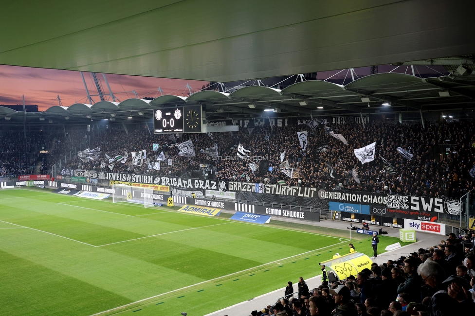 Sturm Graz - RB Salzburg
Oesterreichische Fussball Bundesliga, 13. Runde, SK Sturm Graz - FC RB Salzburg, Stadion Liebenau Graz, 09.11.2025. 

Foto zeigt Fans von Sturm

