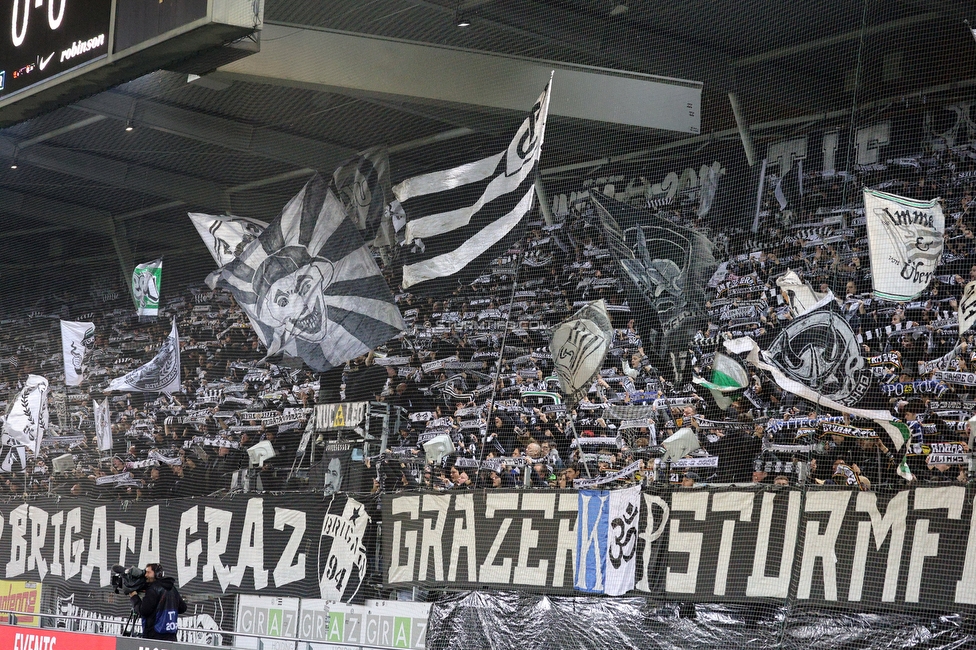 Sturm Graz - RB Salzburg
Oesterreichische Fussball Bundesliga, 13. Runde, SK Sturm Graz - FC RB Salzburg, Stadion Liebenau Graz, 09.11.2025. 

Foto zeigt Fans von Sturm
Schlüsselwörter: schals sturmflut