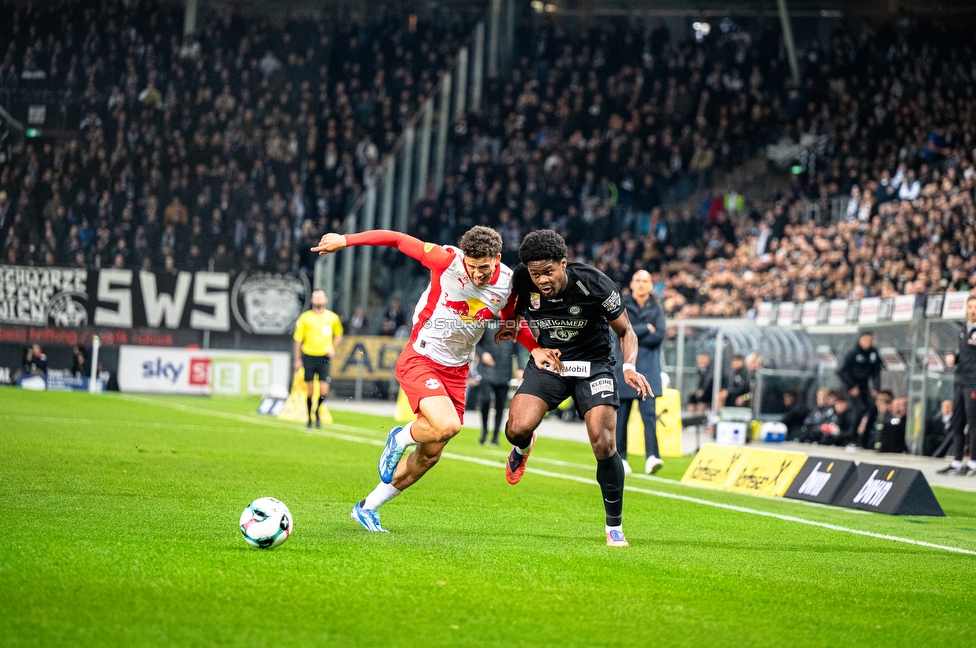 Sturm Graz - RB Salzburg
Oesterreichische Fussball Bundesliga, 13. Runde, SK Sturm Graz - FC RB Salzburg, Stadion Liebenau Graz, 09.11.2025. 

Foto zeigt Tochi Phil Chukwuani (Sturm)
